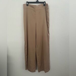 Anne Klein Beige Wide-Leg Pants size 10